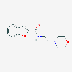 molecular formula C15H18N2O3 B257227 N-[2-(morpholin-4-yl)ethyl]-1-benzofuran-2-carboxamide 
