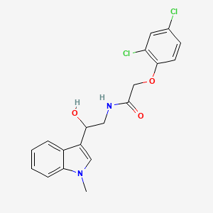 2-(2,4-dichlorophenoxy)-N-(2-hydroxy-2-(1-methyl-1H-indol-3-yl)ethyl)acetamide