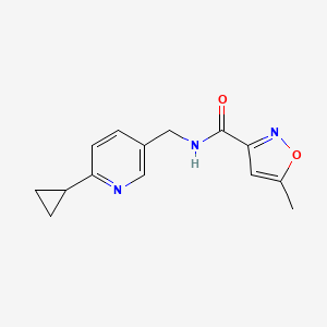 N-((6-cyclopropylpyridin-3-yl)methyl)-5-methylisoxazole-3-carboxamide