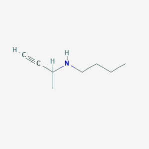 molecular formula C8H15N B2572285 (But-3-yn-2-yl)(butyl)amine CAS No. 13025-27-9