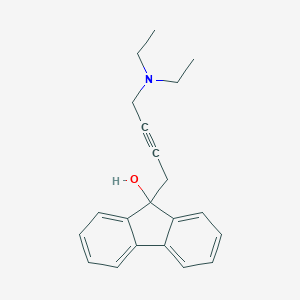 molecular formula C21H23NO B257229 9-[4-(diethylamino)-2-butynyl]-9H-fluoren-9-ol 