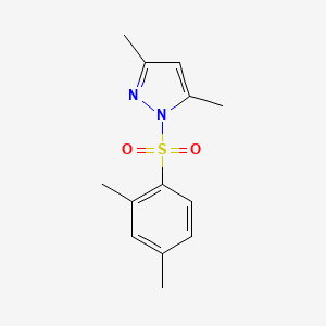 molecular formula C13H16N2O2S B2572294 1-[(2,4-dimethylphenyl)sulfonyl]-3,5-dimethyl-1H-pyrazole CAS No. 902683-69-6