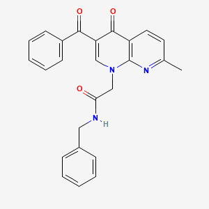 2-(3-benzoyl-7-methyl-4-oxo-1,8-naphthyridin-1(4H)-yl)-N-benzylacetamide