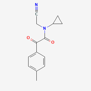 molecular formula C14H14N2O2 B2572312 N-(cyanomethyl)-N-cyclopropyl-2-(4-methylphenyl)-2-oxoacetamide CAS No. 1797312-76-5