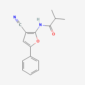 N-(3-cyano-5-phenyl-2-furyl)-2-methylpropanamide