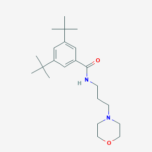 molecular formula C22H36N2O2 B257236 3,5-di-tert-butyl-N-[3-(morpholin-4-yl)propyl]benzamide 