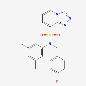 N-(3,5-dimethylphenyl)-N-(4-fluorobenzyl)[1,2,4]triazolo[4,3-a]pyridine-8-sulfonamide