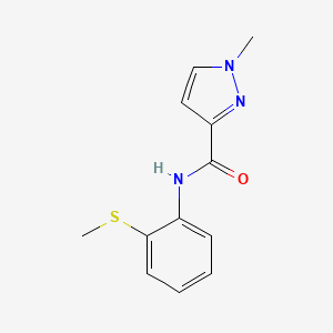 1-methyl-N-(2-(methylthio)phenyl)-1H-pyrazole-3-carboxamide
