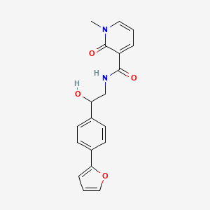 molecular formula C19H18N2O4 B2572387 N-{2-[4-(furan-2-yl)phenyl]-2-hydroxyethyl}-1-methyl-2-oxo-1,2-dihydropyridine-3-carboxamide CAS No. 2097933-51-0