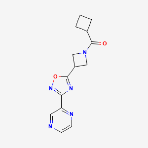 Cyclobutyl(3-(3-(pyrazin-2-yl)-1,2,4-oxadiazol-5-yl)azetidin-1-yl)methanone