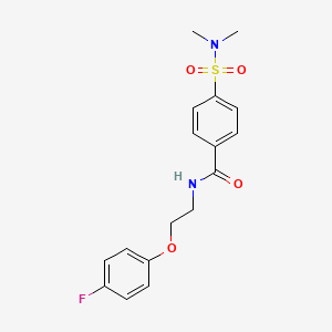 molecular formula C17H19FN2O4S B2572400 4-(dimethylsulfamoyl)-N-[2-(4-fluorophenoxy)ethyl]benzamide CAS No. 433942-60-0