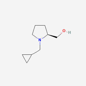 molecular formula C9H17NO B2572406 (S)-(1-(Cyclopropylmethyl)pyrrolidin-2-yl)methanol CAS No. 1359821-85-4