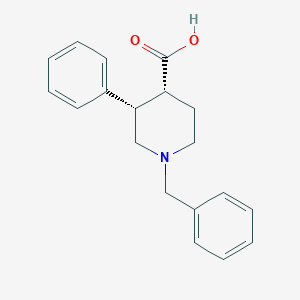 molecular formula C19H21NO2 B257241 1-Benzyl-3-phenyl-4-piperidinecarboxylic acid 
