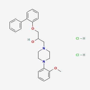 1-([1,1'-Biphenyl]-2-yloxy)-3-(4-(2-methoxyphenyl)piperazin-1-yl)propan-2-ol dihydrochloride