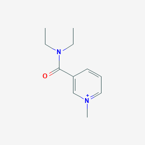 molecular formula C11H17N2O+ B257245 3-(Diethylcarbamoyl)-1-methylpyridinium 