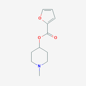 molecular formula C11H15NO3 B257247 1-Methyl-4-piperidinyl 2-furoate 