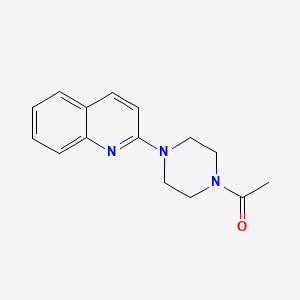 molecular formula C15H17N3O B2572474 1-(4-Quinolin-2-ylpiperazin-1-yl)ethanone CAS No. 733702-05-1