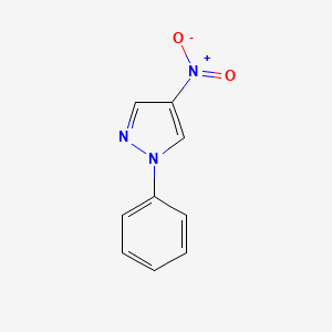 molecular formula C9H7N3O2 B2572477 4-硝基-1-苯基-1H-吡唑 CAS No. 3994-48-7