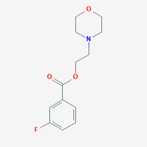 molecular formula C13H16FNO3 B257248 2-Morpholin-4-ylethyl 3-fluorobenzoate 
