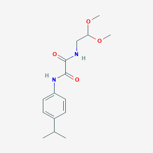 N-(2,2-Dimethoxyethyl)-N'-(4-propan-2-ylphenyl)oxamide