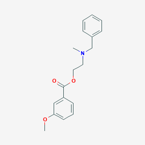 molecular formula C18H21NO3 B257252 2-[Benzyl(methyl)amino]ethyl 3-methoxybenzoate 
