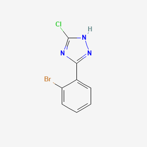 molecular formula C8H5BrClN3 B2572553 5-(2-bromophenyl)-3-chloro-1H-1,2,4-triazole CAS No. 59301-32-5
