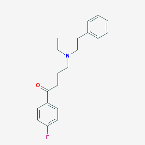molecular formula C20H24FNO B257256 4-[Ethyl(2-phenylethyl)amino]-1-(4-fluorophenyl)-1-butanone 
