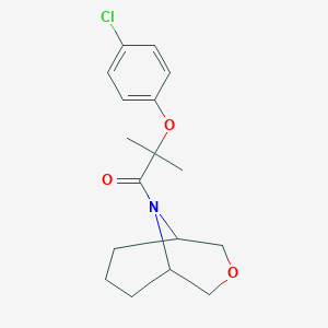 1-(3-Oxa-9-azabicyclo[3.3.1]nonan-9-yl)-2-(4-chlorophenoxy)-2-methylpropan-1-one