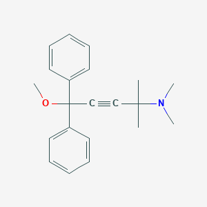 molecular formula C21H25NO B257260 5-methoxy-N,N,2-trimethyl-5,5-diphenylpent-3-yn-2-amine 