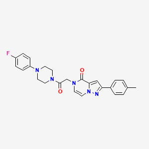 B2572609 5-{2-[4-(4-fluorophenyl)piperazin-1-yl]-2-oxoethyl}-2-(4-methylphenyl)pyrazolo[1,5-a]pyrazin-4(5H)-one CAS No. 941938-25-6