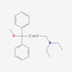 molecular formula C21H25NO B257262 N,N-diethyl-4-methoxy-4,4-diphenylbut-2-yn-1-amine 