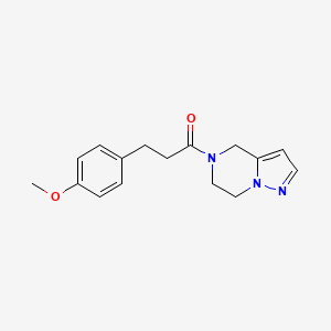 1-(6,7-dihydropyrazolo[1,5-a]pyrazin-5(4H)-yl)-3-(4-methoxyphenyl)propan-1-one