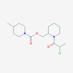[1-(2-Chloropropanoyl)piperidin-2-yl]methyl 4-methylpiperidine-1-carboxylate