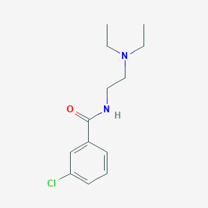 molecular formula C13H19ClN2O B257264 3-chloro-N-[2-(diethylamino)ethyl]benzamide 