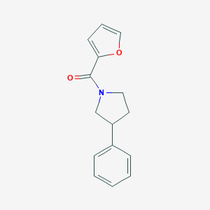 molecular formula C15H15NO2 B257265 1-(2-Furoyl)-3-phenylpyrrolidine 