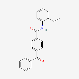 molecular formula C22H19NO2 B2572669 4-benzoyl-N-(2-ethylphenyl)benzamide CAS No. 476307-62-7