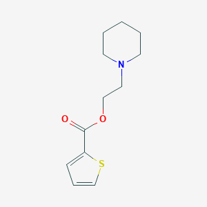 molecular formula C12H17NO2S B257269 2-(1-Piperidinyl)ethyl 2-thiophenecarboxylate 