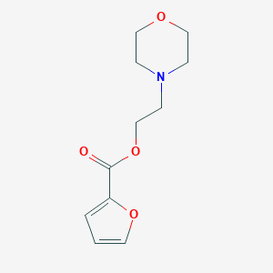 molecular formula C11H15NO4 B257270 Furan-2-carboxylic acid 2-morpholin-4-yl-ethyl ester 