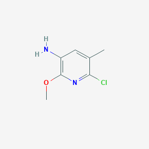 molecular formula C7H9ClN2O B2572700 6-Chloro-2-methoxy-5-methylpyridin-3-amine CAS No. 1936261-26-5
