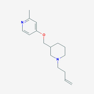 molecular formula C16H24N2O B2572708 4-[(1-But-3-enylpiperidin-3-yl)methoxy]-2-methylpyridine CAS No. 2380009-87-8