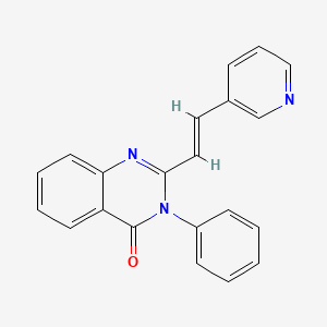 3-phenyl-2-[(E)-2-(pyridin-3-yl)ethenyl]quinazolin-4(3H)-one