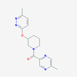(5-Methylpyrazin-2-yl)(3-((6-methylpyridazin-3-yl)oxy)piperidin-1-yl)methanone