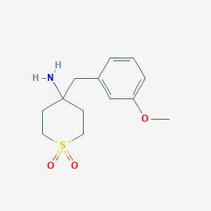 4-Amino-4-[(3-methoxyphenyl)methyl]-1Lambda(6)-thiane-1,1-dione