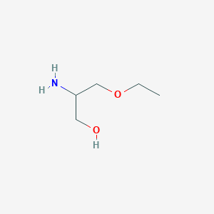 molecular formula C5H13NO2 B2572756 2-Amino-3-ethoxypropan-1-ol CAS No. 1342016-96-9