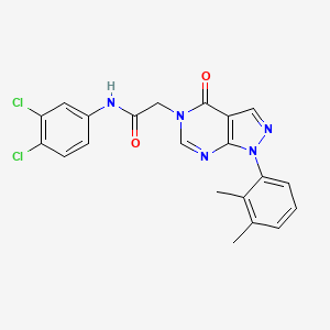 molecular formula C21H17Cl2N5O2 B2572759 N-(3,4-dichlorophenyl)-2-(1-(2,3-dimethylphenyl)-4-oxo-1H-pyrazolo[3,4-d]pyrimidin-5(4H)-yl)acetamide CAS No. 894996-53-3