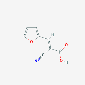molecular formula C8H5NO3 B2572767 2-氰基-3-(呋喃-2-基)丙烯酸 CAS No. 73403-29-9