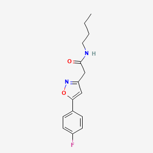 molecular formula C15H17FN2O2 B2572775 N-butyl-2-(5-(4-fluorophenyl)isoxazol-3-yl)acetamide CAS No. 953226-84-1