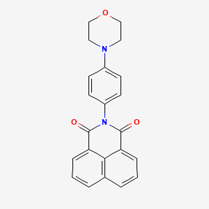 molecular formula C22H18N2O3 B2572776 2-(4-吗啉苯基)-1H-苯并[de]异喹啉-1,3(2H)-二酮 CAS No. 325850-84-8