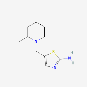 5-[(2-Methylpiperidin-1-yl)methyl]-1,3-thiazol-2-amine