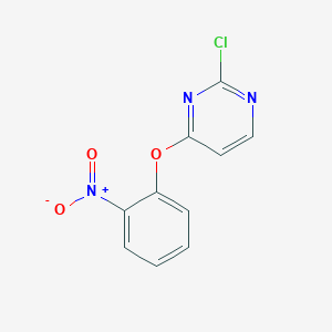 molecular formula C10H6ClN3O3 B257280 2-Chloro-4-(2-nitrophenoxy)pyrimidine 